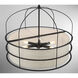 Gateway Park 6 Light 26 inch Coal Pendant Ceiling Light